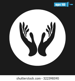 Two Hands Stock Vector (Royalty Free) 322398590 | Shutterstock