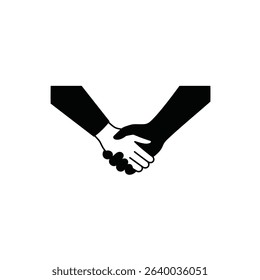 Two hands clasped in unity teamwork partnership