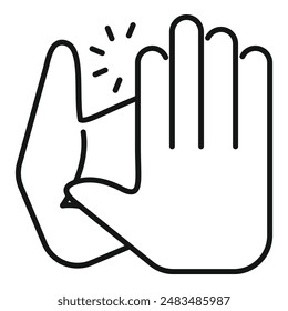 Two hands coming together making the universal sign for an idea being generated