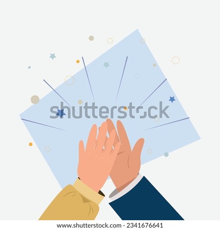 Two hands in high five gesture.