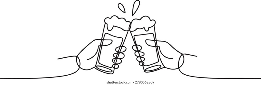 Two hands holding glass