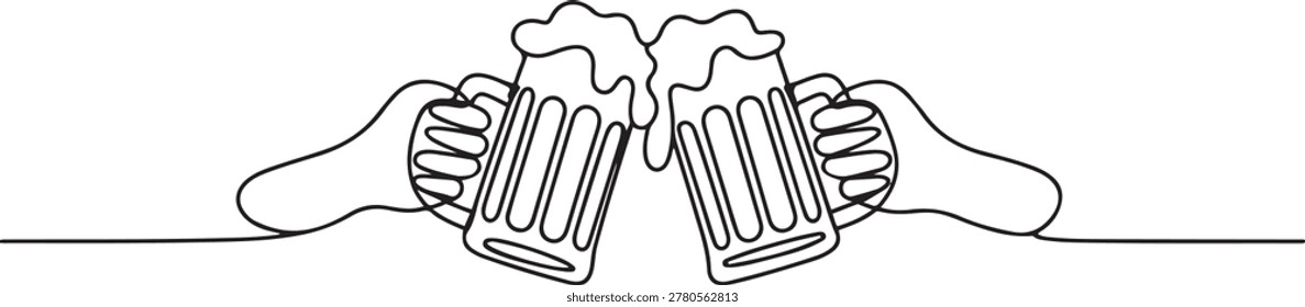 Two hands holding glass