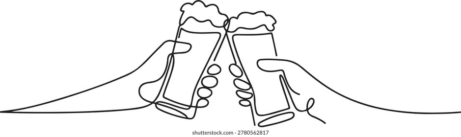 Two hands holding glass