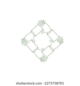 Two Hands holding object. Finger pointing up and down. Handshake. Single main vector illustration on white background. Bright color cartoon for combine.