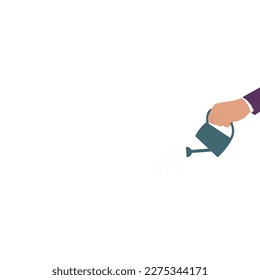 Two Hands holding object. Finger pointing up and down. Handshake. Single main vector illustration on white background. Bright color cartoon for combine.