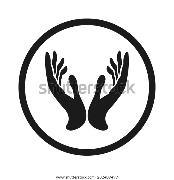 Two Hands Icon Stock Vector (Royalty Free) 282409499 | Shutterstock