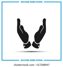 two hands icon vector illustration eps10.