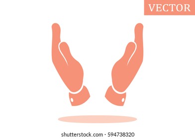 two hands icon vector illustration eps10.