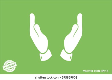 two hands icon vector illustration eps10.