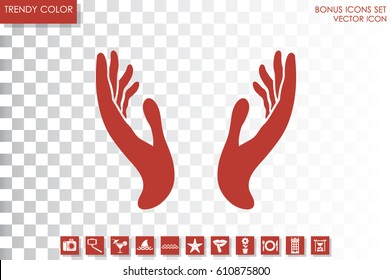 two hands icon vector illustration eps10.