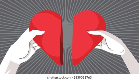 two hands joining two