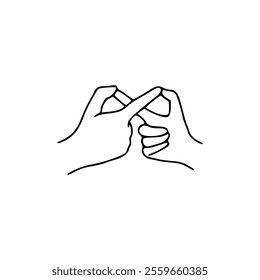 Two hands making a fist with their fingers