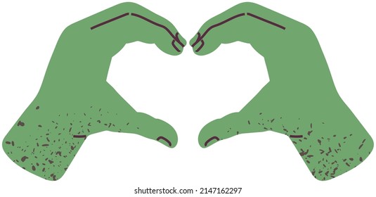 Dos manos con signo cardíaco aislado sobre fondo blanco. Amor, concepto de relación romántica. Las manos humanas muestran gesto de amargura. Corazón lindo, símbolo de romance. Gesto del dedo como declaración de amor
