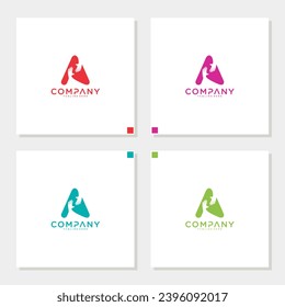 Two Hands On Letter Logo Design B editable