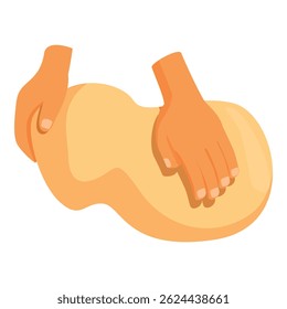 Two hands performing a massage on a body part, providing relaxation and wellness through professional massage therapy techniques