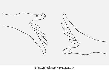 Hand Reaching Out Drawing High Res Stock Images Shutterstock
