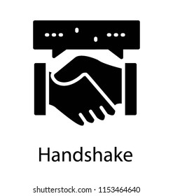 
Two hands shaking each other depicting handshake 
