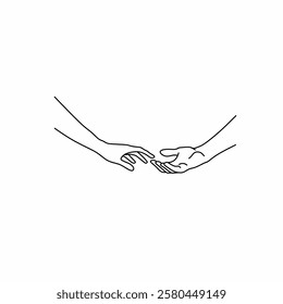 two hands of a woman and a man touching or holding each other romantically shows very deep love