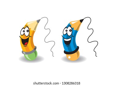 TWO HAPPY PENCILS