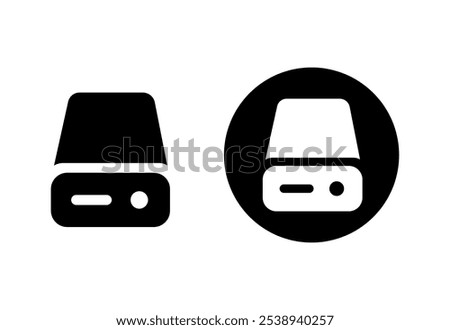 two Hard Drive icon,vector illustration eps 10