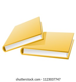 Two hardcover books one above other
