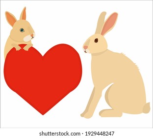Dos lienzos con corazón.
