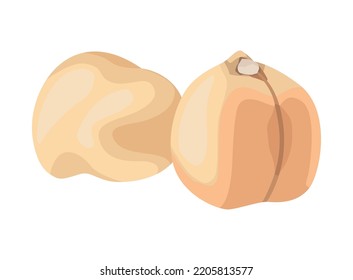 zwei Haselnussprodukte, Natursymbol