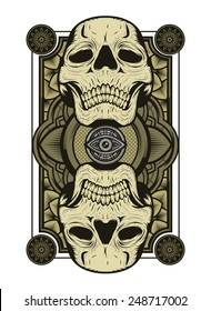 Two Head Skull