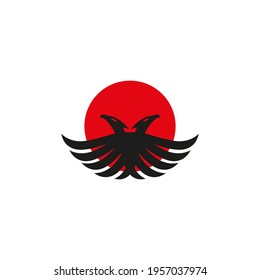 two headed bird vector illustration for an icon or symbol. is great for company logos