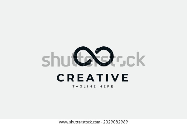 Two Heads Infinite Snakes Loop Snakes Stock Vector (Royalty Free ...