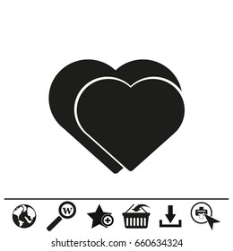 Two heart icon