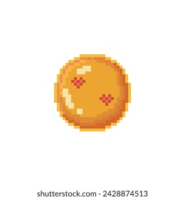 Bola de dos corazones, objeto del arte del pixel