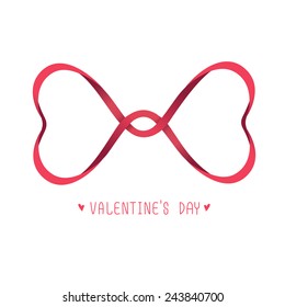 Two hearts design,vector illustration