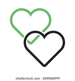 Two hearts icon