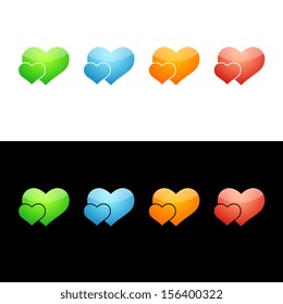 Two Hearts Icon