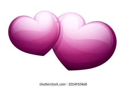 Dos iconos de corazones