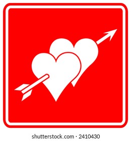 two hearts in love
