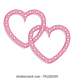 two hearts love card