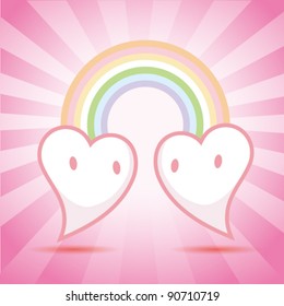 Two hearts meetting