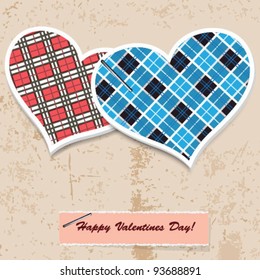 Two hearts with Scottish cell