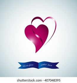 two hearts, sign