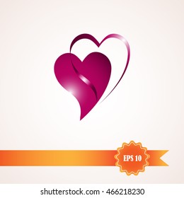 two hearts, sign