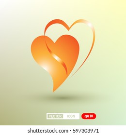 two hearts, sign