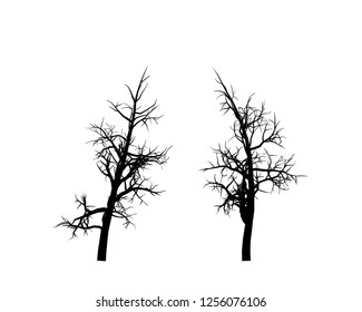 Two high quality vector black trees