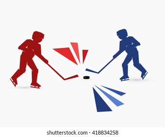 Two hockey players