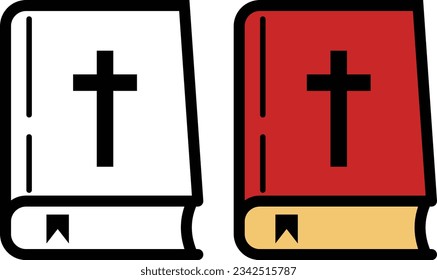 Two Holy Bible Icon Set.
