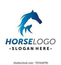 Two Horse Logo Vector