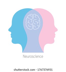 Two Humans Brain Psychotherapy Concept. Mental Health Therapist And Patient. Wellbeing Or Wellness Insurance