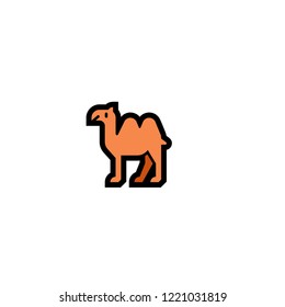 Two hump vector flat camel icon