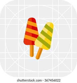 Two ice creams on stick